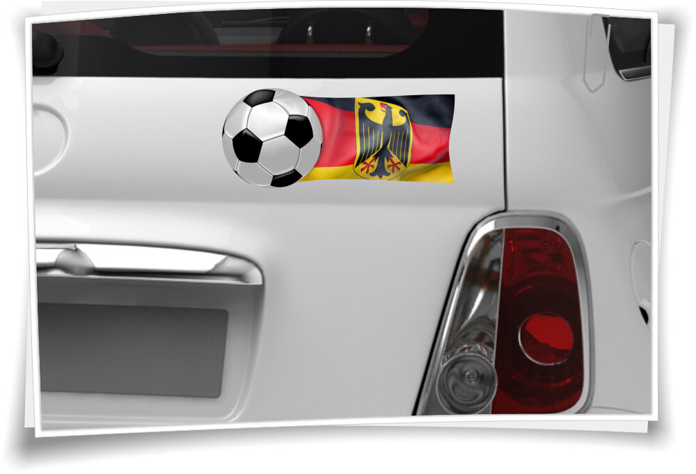 Deutschland Autoaufkleber Flagge Fahne Fußball Aufkleber Sport EM