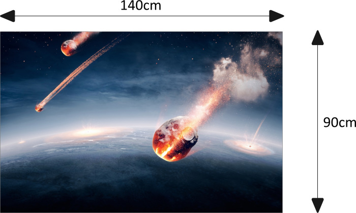 Erde Planet Weltall Asteroid Motorhaube Auto-Aufkleber Steinschlag-Schutz- Folie Airbrush Tuning – Medianlux-Shop