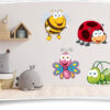 Kinder-Zimmer Aufkleber Sticker Biene Marienkäfer Schmetterling Grashüpfer  Kind Baby Wand Deko Folie – Medianlux-Shop